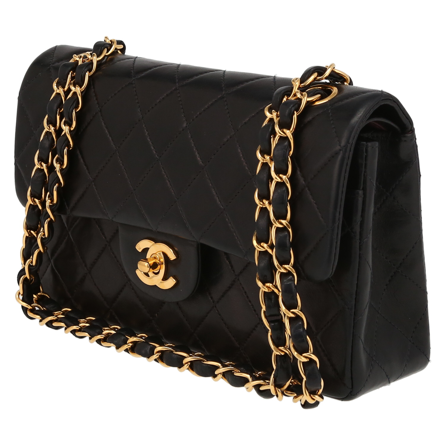 Sac à main Chanel  Timeless Petit petit modèle  en cuir matelassé noir - Detail D3
