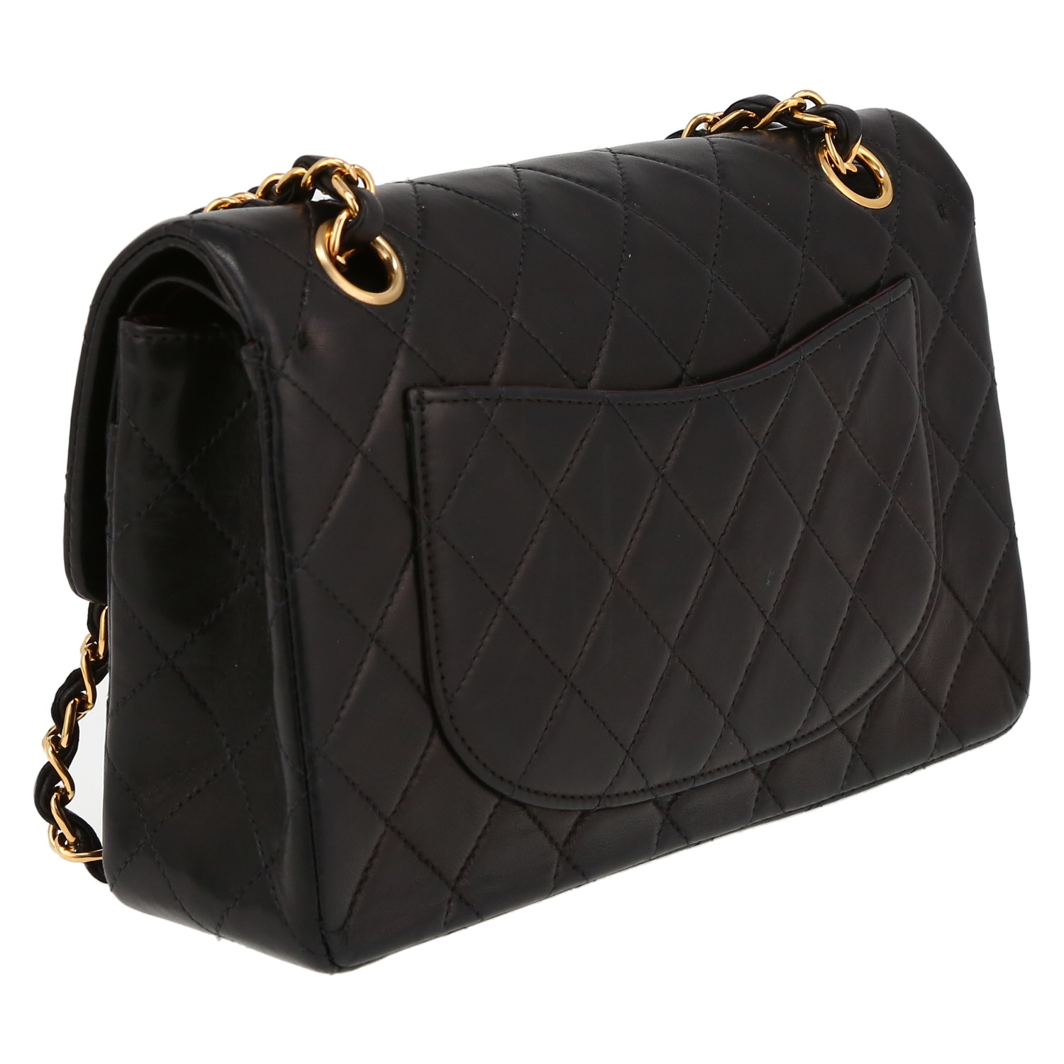Borsa Chanel  Timeless Petit modello piccolo  in pelle trapuntata nera - Detail D6