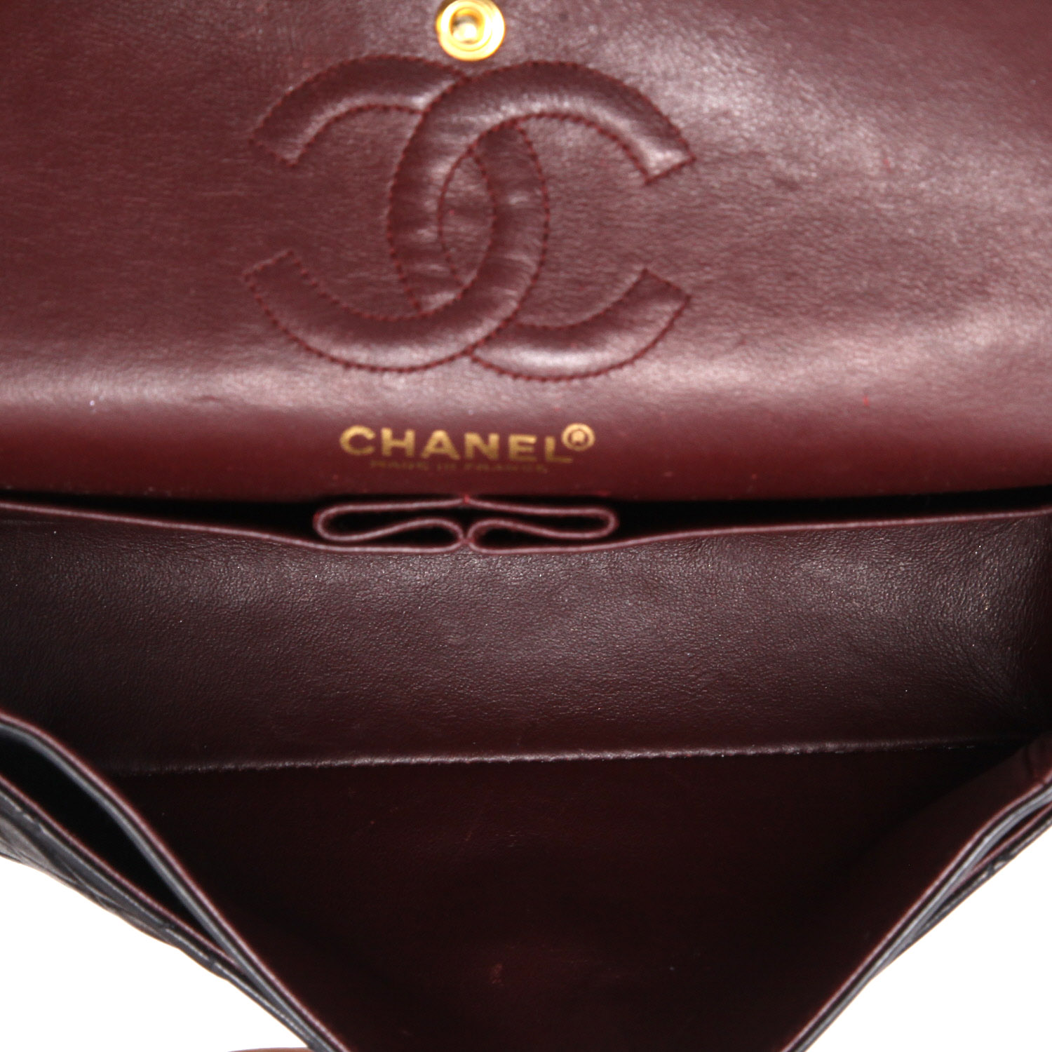 Chanel  Timeless Petit small model  handbag  in black quilted leather - Detail D8