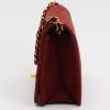 Chanel  Mademoiselle bag worn on the shoulder or carried in the hand  in burgundy quilted suede - Detail D5 thumbnail