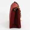 Chanel  Mademoiselle bag worn on the shoulder or carried in the hand  in burgundy quilted suede - Detail D6 thumbnail