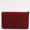 Chanel  Mademoiselle bag worn on the shoulder or carried in the hand  in burgundy quilted suede - Detail D7 thumbnail