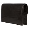 Hermès  Faco handbag/clutch  in brown porosus crocodile - Detail D5 thumbnail