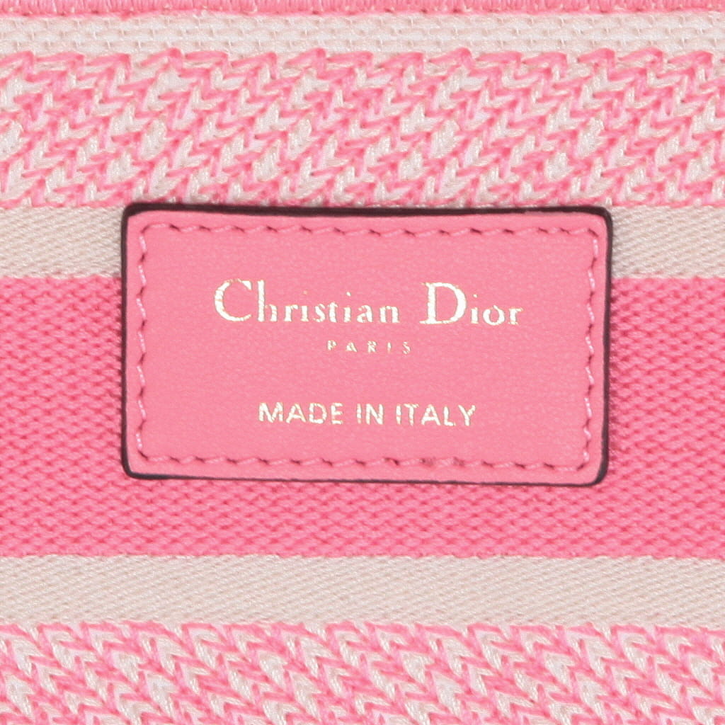 Borsa Dior  Lady D-Lite in tela rosa e bianca - Detail D9