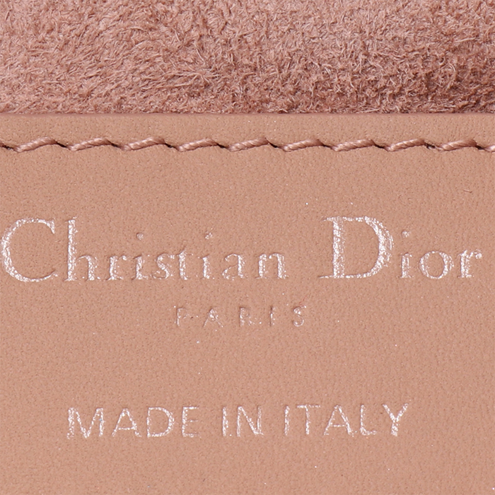 Borsa Dior  Lady Dior modello medio  in pelle cannage rosa polvere - Detail D3