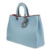 Dior  Diorissimo large model  shopping bag  in light blue grained leather - Detail D3 thumbnail