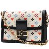 Louis Vuitton  Dauphine handbag  in white Game On monogram canvas  and black leather - 00pp thumbnail