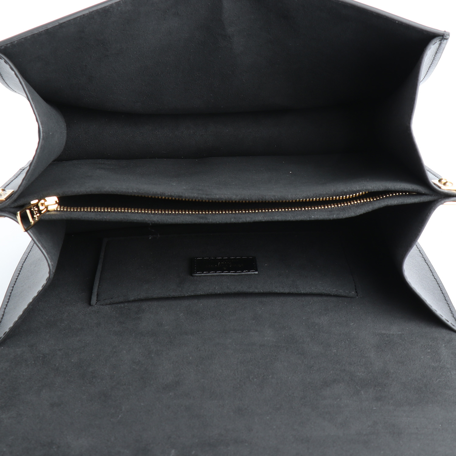 Louis Vuitton Dauphine handbag in white monogram canvas and black leather - Detail D2