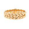 Articulated Vintage   1950's bracelet in yellow gold - 00pp thumbnail