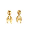 Vintage  earrings in yellow gold - 360 thumbnail