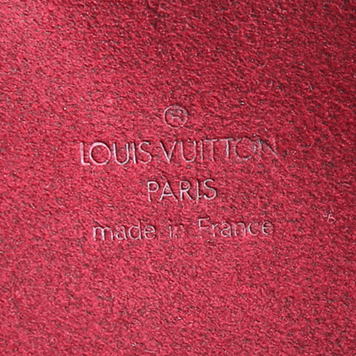 Pochette Louis Vuitton  Pochette accessoires en toile monogram blanche et cuir naturel - Detail D3