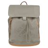 Louis Vuitton   backpack  in grey damier canvas  and natural leather - Detail D2 thumbnail