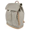 Louis Vuitton   backpack  in grey damier canvas  and natural leather - Detail D3 thumbnail