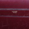 Bolso de mano Hermès  Cordeliere en cuero box color burdeos - Detail D3 thumbnail