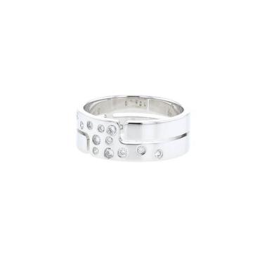 Dinh Van Seventies ring in white gold and diamonds
