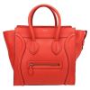 Bolso de mano Celine  Luggage modelo mediano  en cuero rojo - Detail D2 thumbnail