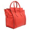 Borsa Celine  Luggage modello medio  in pelle rossa - Detail D6 thumbnail