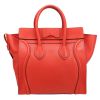 Celine  Luggage medium model  handbag  in red leather - Detail D7 thumbnail