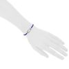Bracciale Fred Force 10 modello grande in oro bianco e diamanti - Detail D1 thumbnail