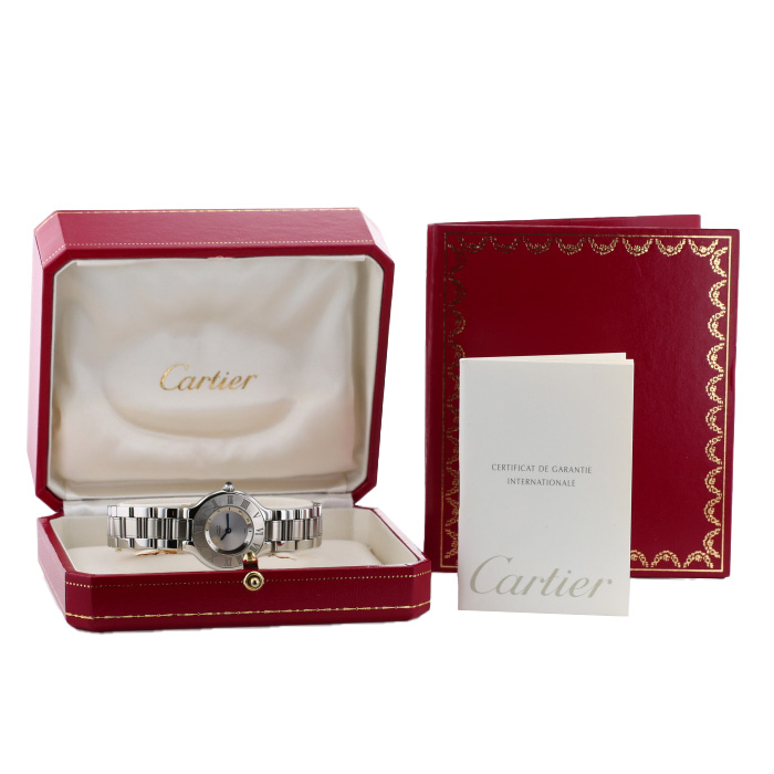 Reloj Cartier Must 21 de acero Ref: Cartier - 1340  Circa 1999 - Detail D2