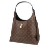 Shopping bag Louis Vuitton  Flower Hobo in tela monogram e pelle nera - 00pp thumbnail