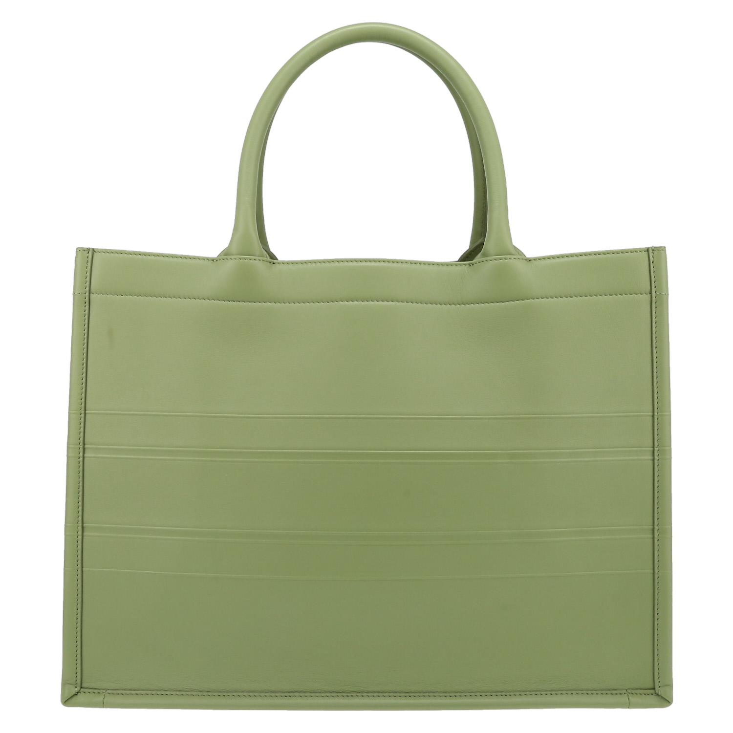 Sac cabas Dior Book Tote en cuir vert - Detail D7