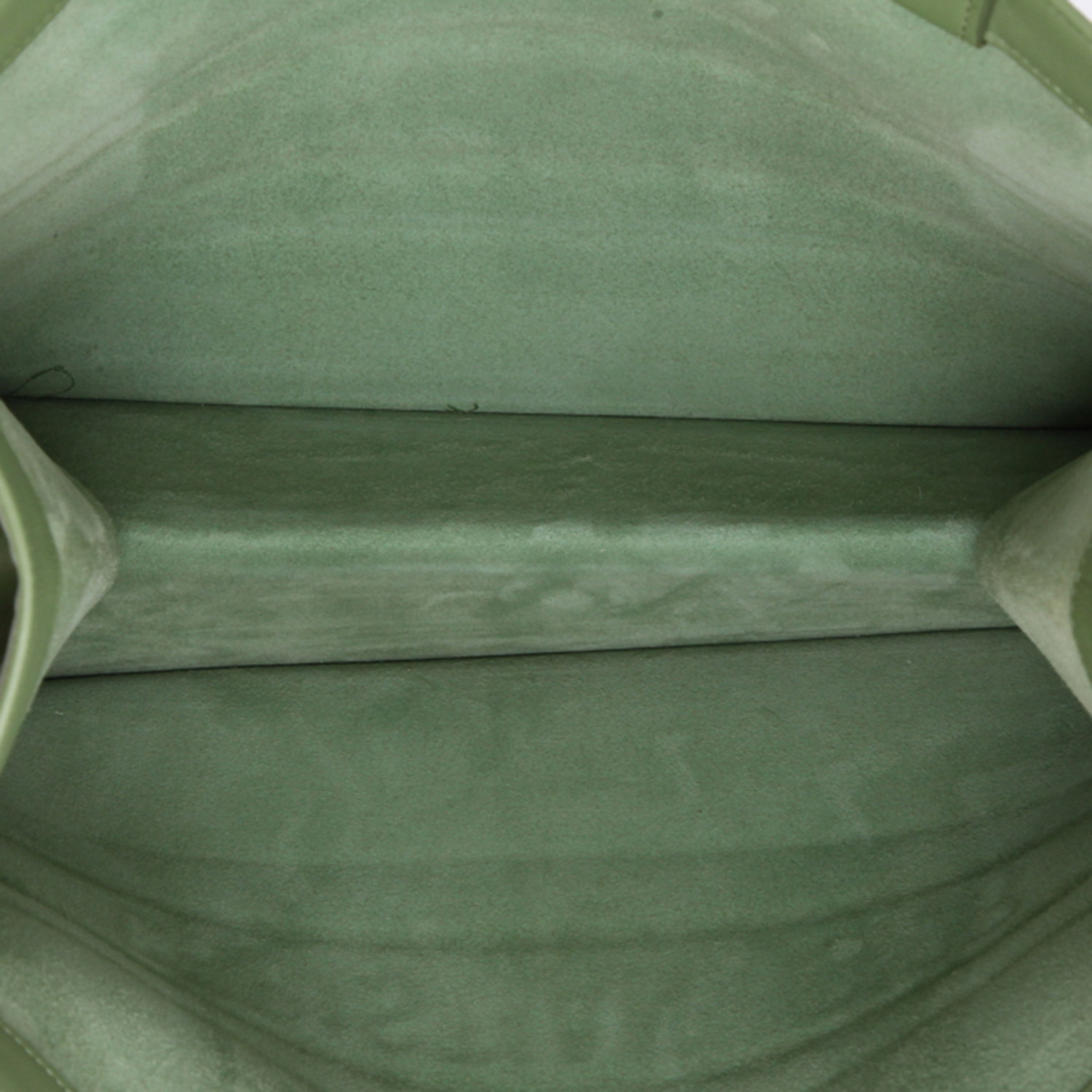 Sac cabas Dior Book Tote en cuir vert - Detail D8
