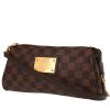 Louis Vuitton  Eva shoulder bag  in ebene damier canvas  and brown leather - 00pp thumbnail