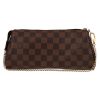 Louis Vuitton  Eva shoulder bag  in ebene damier canvas  and brown leather - Detail D7 thumbnail