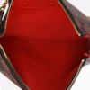Louis Vuitton  Eva shoulder bag  in ebene damier canvas  and brown leather - Detail D8 thumbnail