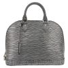 Louis Vuitton  Alma small model  handbag  in silver epi leather - Detail D2 thumbnail