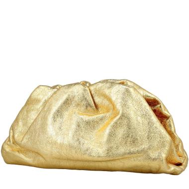Bolso/bolsito Bottega Veneta  Pouch en cuero dorado