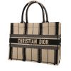Dior  Book Tote shopping bag  in black and beige canvas - 00pp thumbnail