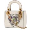 Bolso de mano Dior  Lady Dior Edition Limitée Niki de Saint Phalle en cuero blanco - 00pp thumbnail