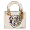 Dior  Lady Dior Edition Limitée Niki de Saint Phalle handbag  in white leather - Detail D2 thumbnail