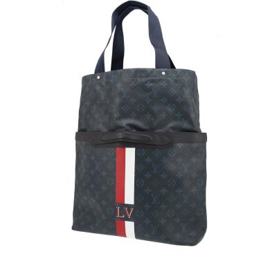 Louis Vuitton  Monogram Cobalt Ultralight Tote Bag in black monogram canvas  and black leather