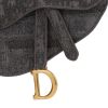Dior  Saddle clutch-belt  in grey monogram canvas Oblique - Detail D1 thumbnail