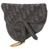 Dior  Saddle clutch-belt  in grey monogram canvas Oblique - Detail D3 thumbnail