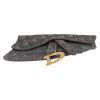 Dior  Saddle clutch-belt  in grey monogram canvas Oblique - Detail D4 thumbnail