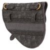 Dior  Saddle clutch-belt  in grey monogram canvas Oblique - Detail D5 thumbnail