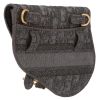 Pochette-ceinture Dior  Saddle en toile monogram Oblique grise - Detail D6 thumbnail