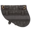Dior  Saddle clutch-belt  in grey monogram canvas Oblique - Detail D7 thumbnail