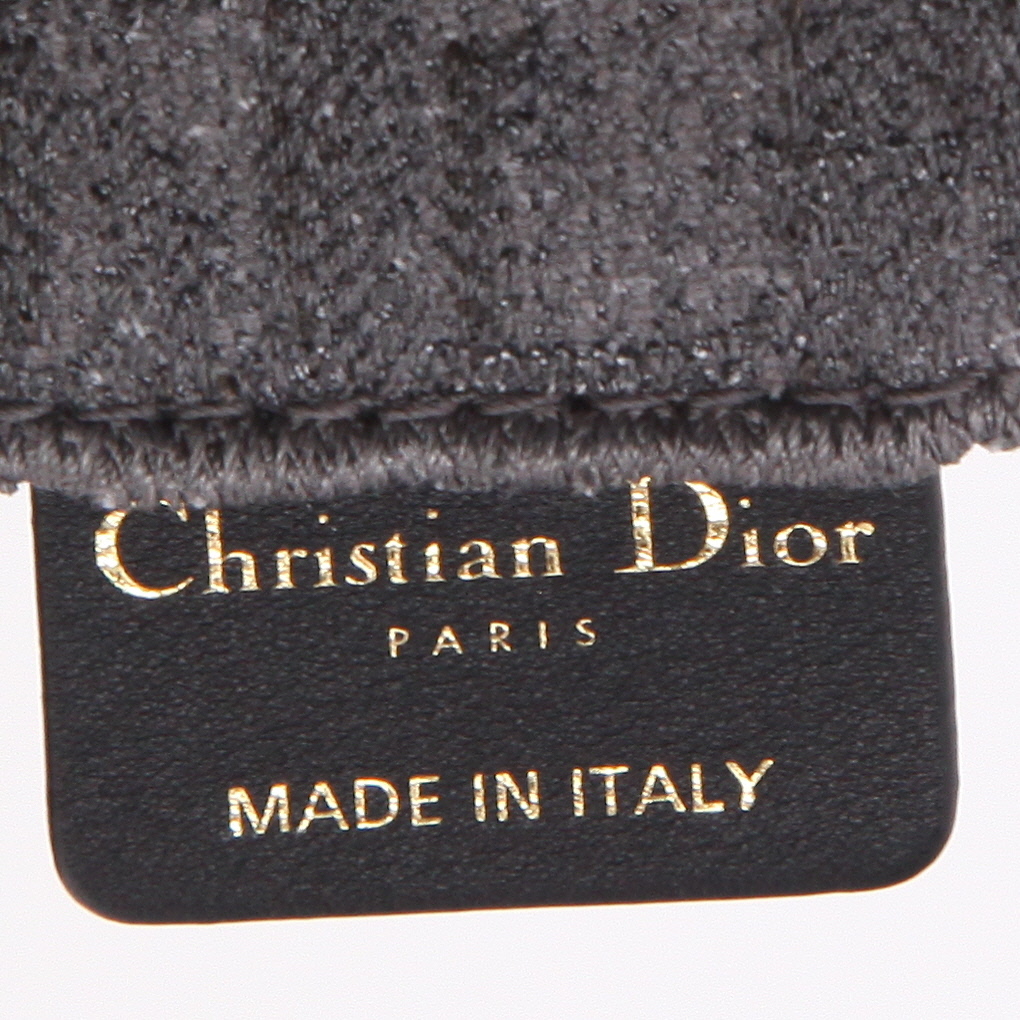 Dior  Saddle clutch-belt  in grey monogram canvas Oblique - Detail D9