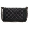 Chanel  Boy shoulder bag  in grey quilted velvet - Detail D7 thumbnail