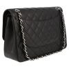 Chanel  Timeless Jumbo shoulder bag  in black quilted grained leather - Detail D6 thumbnail