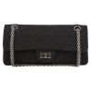 Chanel  Chanel 2.55 Baguette handbag  in grey canvas - Detail D2 thumbnail
