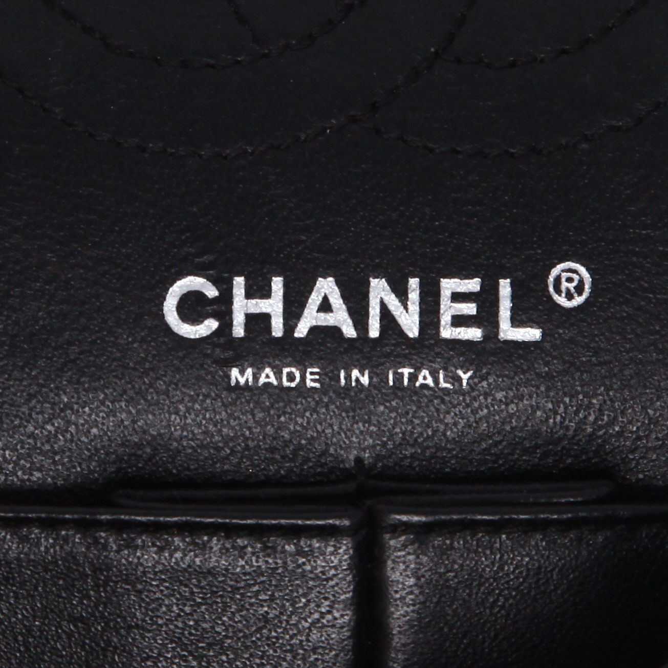 Borsa Chanel  Chanel 2.55 Baguette in tela grigia - Detail D9