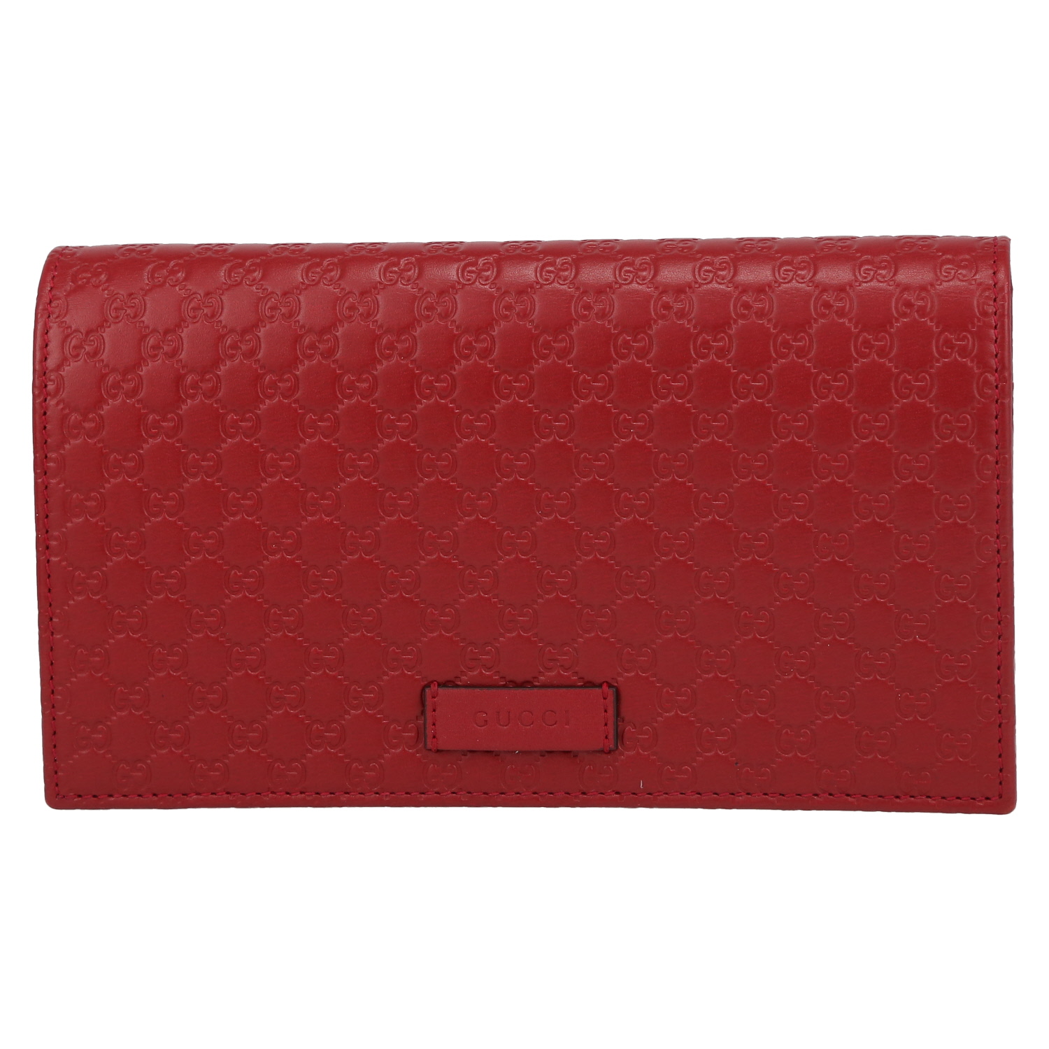Gucci  Guccissima shoulder bag  in red leather - Detail D2