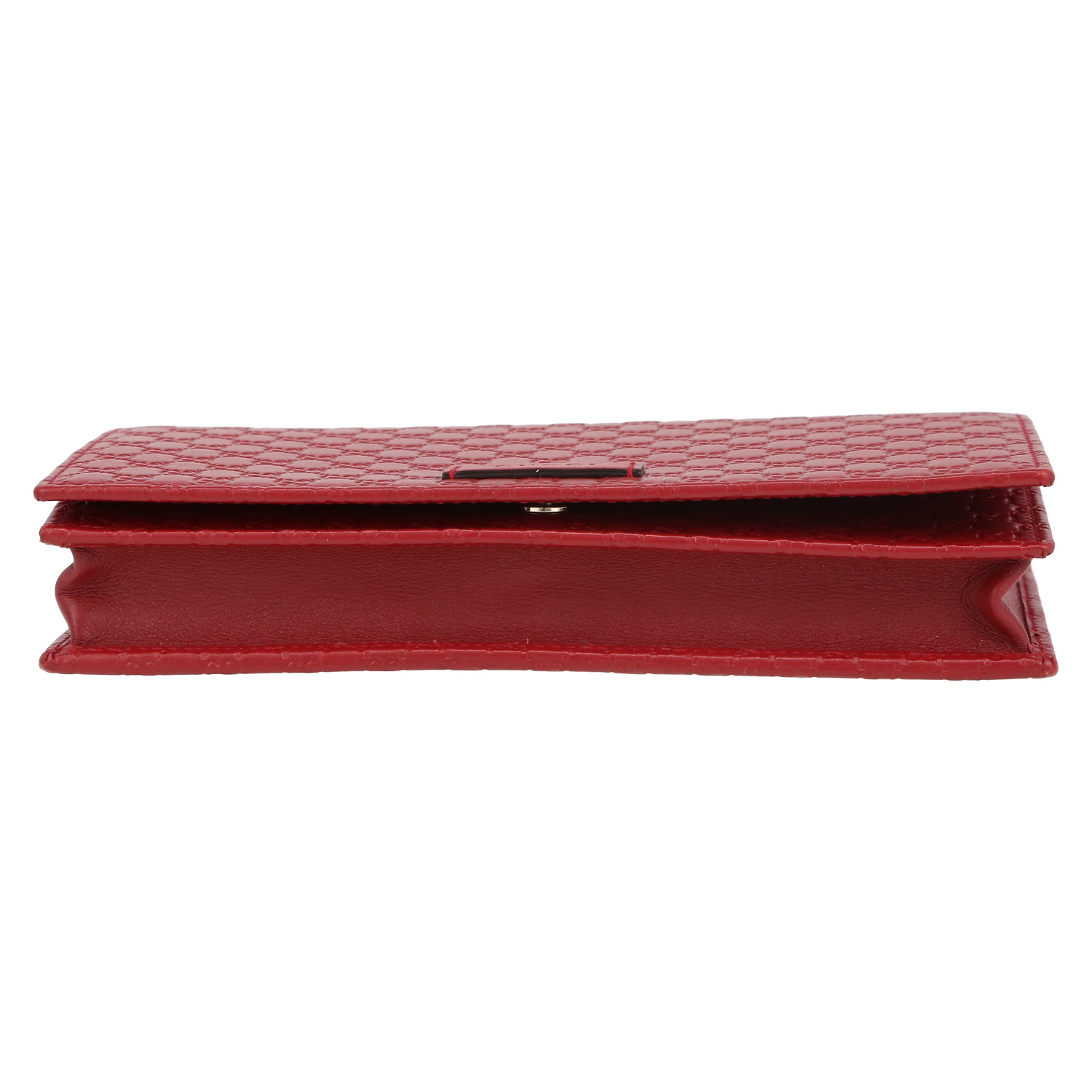 Gucci  Guccissima shoulder bag  in red leather - Detail D4
