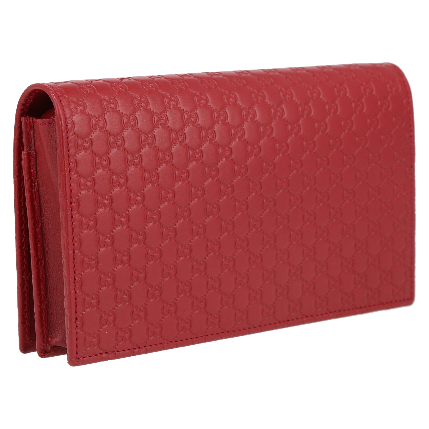 Gucci  Guccissima shoulder bag  in red leather - Detail D6